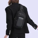 BANGE BG-7718 Mens Satchel Chest Bag Large Capacity Sports Casual Single-Shoulder Backpack - Image 12