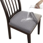 Diamond Plaid Jacquard Chair Cushion Cover Hotel Restaurant Dining Table Chair Cover - Image 2