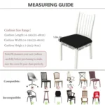 Diamond Plaid Jacquard Chair Cushion Cover Hotel Restaurant Dining Table Chair Cover - Image 3