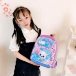 Kindergarten Cartoon School Bag 3D Hard Shell Children Shoulder Backpacks - Image 7