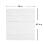 35x38.5cm 3D Self-Stick Wallpaper Soft Wrapping Waterproof Wall Sticker - Image 3