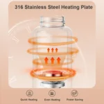 250ml Wireless Instant Water Warmer Electric Kettle for Baby Formula With 15000 mAh Battery Capacity - Image 5