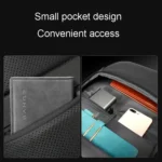 BANGE BG-7690 Mens Business Double-Shoulder Backpack Large Capacity Waterproof Traveling Computer Bag - Image 7