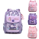 XYFKIDS Girls Cute Shoulder Backpack Dual Student Schoolbag Kids Casual Space Bag - Image 2