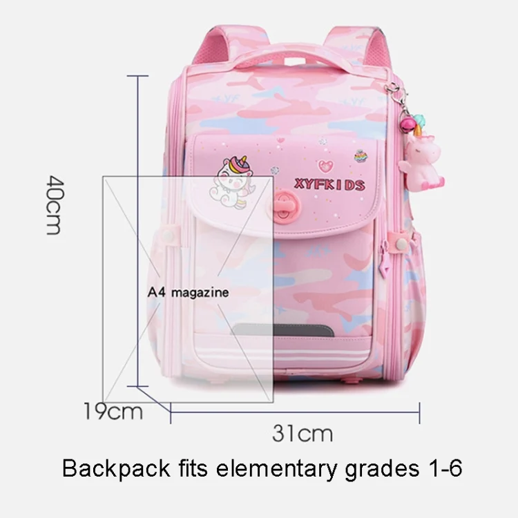TBD06042391_B2.webp XYFKIDS Girls Cute Shoulder Backpack Dual Student Schoolbag Kids Casual Space Bag - Image 3