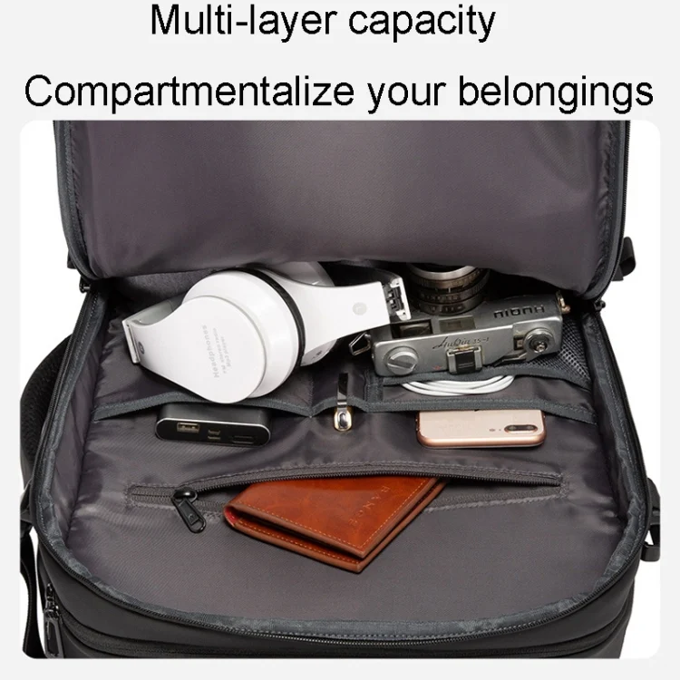 TBD06042392_B8.webp BANGE BG-1909 Small Mens Outdoor Double-Shoulder Backpack Waterproof Traveling Computer Bag - Image 9