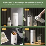 300W 500ml Electric Heating Water Cup Smart Boiling Kettle Temperature Control Kettle - Image 6