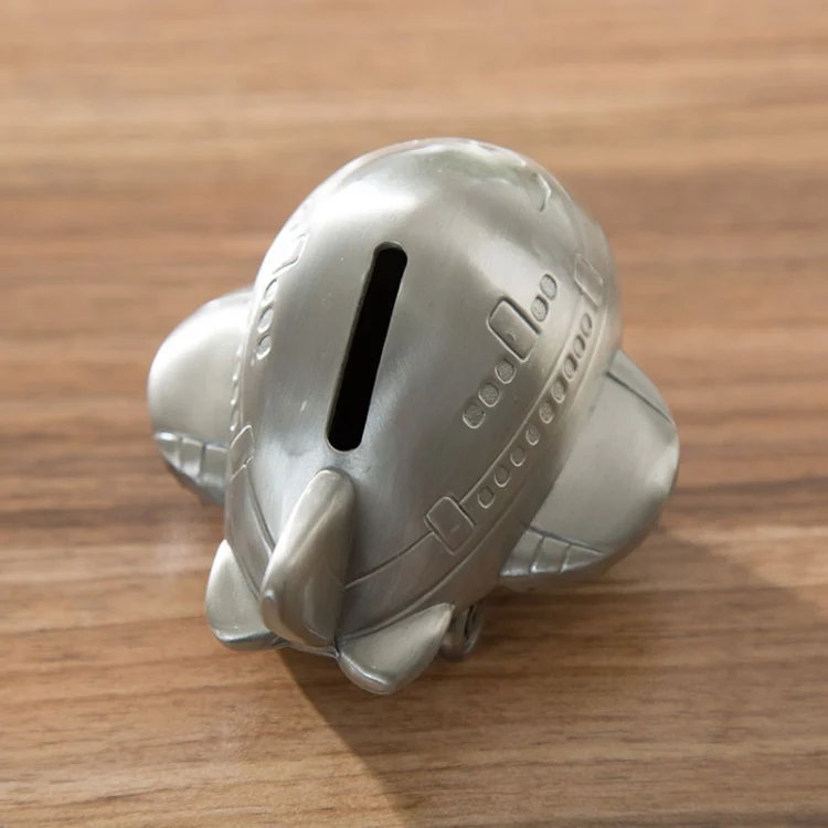 TBD06042404_3.webp Zinc Alloy Coin Bank Metal Airplane Crafts Children Gifts - Image 4
