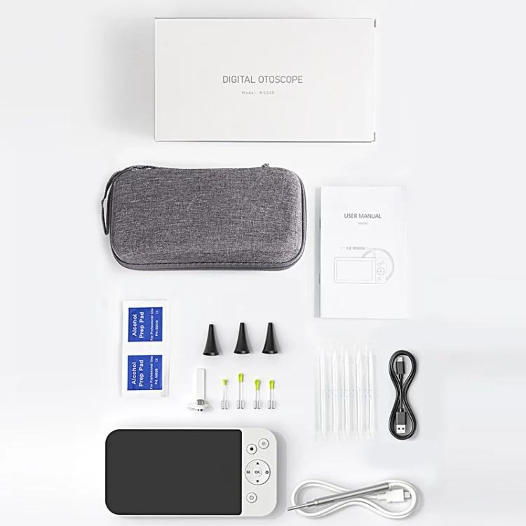 TBD06042408_12.webp Teslong MS500 5 Inch HD Screen Illuminated Ear Pickers 3.9mm Diameter Visual Ear Care Tool - Image 13