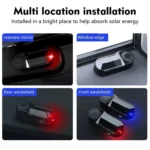 Car Solar Anti-Theft Alarm LED Warning Light With Aromatherapy - Image 11