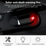 Car Solar Anti-Theft Alarm LED Warning Light With Aromatherapy - Image 3