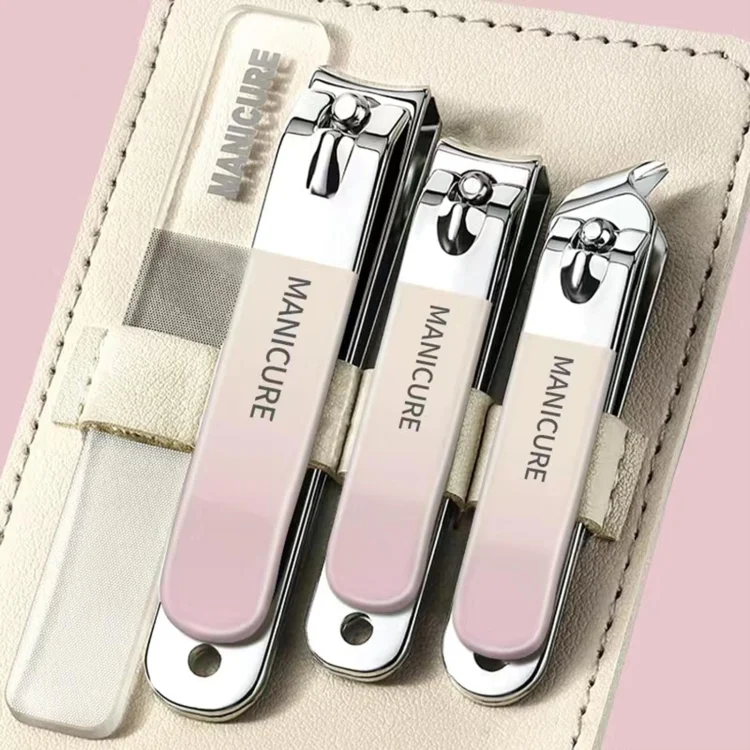 TBD0604241701.webp 4pcs /Set Stainless Steel Nail Knife Set Household Portable Rotating Bag Nail Cutting Tool - Image 1