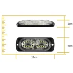 12W Car Side Signal Warning Light 24 LED Strobe Light - Image 3