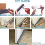 Door Bottom Seal Strip Door Seam Soundproof Windproof Sticker Door Foot Down Gap Self-Adhesive Blocking Strip - Image 9