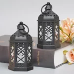 LED Electronic Candle Light Portable Lamp Wind Lamp Retro Decorative Lights - Image 3