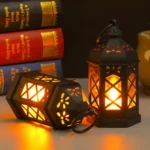 LED Electronic Candle Light Portable Lamp Wind Lamp Retro Decorative Lights - Image 6