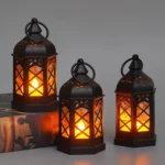LED Electronic Candle Light Portable Lamp Wind Lamp Retro Decorative Lights - Image 7