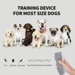 LED Flashing Light Handheld Ultrasonic Bark Arrester Frequency Conversion Dog Training Device - Image 7
