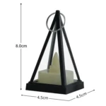 Cubic Triangle LED Electronic Candle Lights Pyramid Party Atmosphere Decoration Lamps - Image 3
