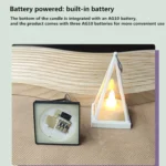 Cubic Triangle LED Electronic Candle Lights Pyramid Party Atmosphere Decoration Lamps - Image 4