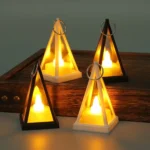 Cubic Triangle LED Electronic Candle Lights Pyramid Party Atmosphere Decoration Lamps - Image 7