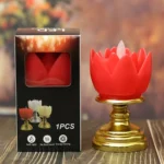 LED Electronic Candle Lotus Lamp Buddha Offering Light Simulation Swing Decorative Lights - Image 6