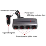 SHUNWEI SD-1906 Car 4 In 1 Power Distributors Cigarette Lighter Socket Car Charger - Image 3