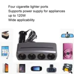 SHUNWEI SD-1906 Car 4 In 1 Power Distributors Cigarette Lighter Socket Car Charger - Image 7