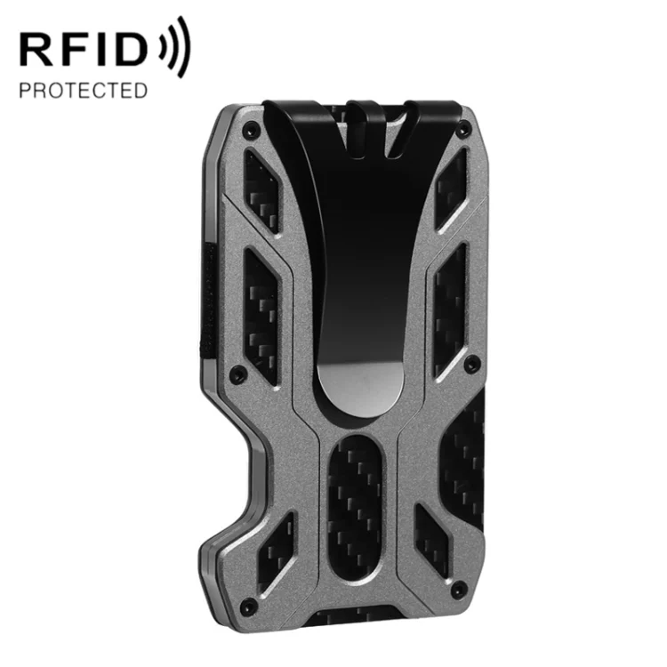 Aluminum Alloy RFID Card Holder Carbon Fiber Credit Card Wallet