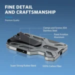 Aluminum Alloy RFID Card Holder Carbon Fiber Credit Card Wallet - Image 2