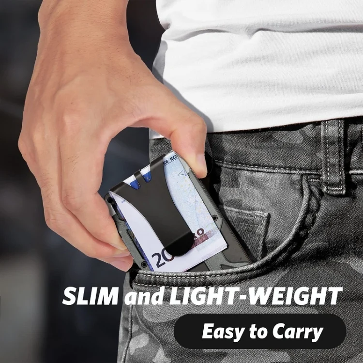 TBD06042465_B4.webp Aluminum Alloy RFID Card Holder Carbon Fiber Credit Card Wallet - Image 5