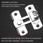 Barn Door Lock Hook Stainless Steel Door Buckle Insertion - Image 3