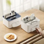 Multifunctional Tissue Box Napkin Container Organizer Box for Remote Control - Image 4