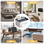 Multifunctional Tissue Box Napkin Container Organizer Box for Remote Control - Image 6