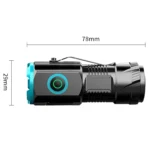 Mini Outdoor Dual Light Source Magnetic Hat Clip Multifunctional Portable Flashlight - Image 2