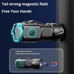 Mini Outdoor Dual Light Source Magnetic Hat Clip Multifunctional Portable Flashlight - Image 5