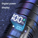 X9 Outdoor White Laser Digital Display Zoom Flashlight Long Range Lighting Flashlight - Image 5