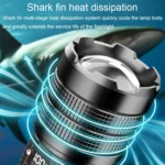 X9 Outdoor White Laser Digital Display Zoom Flashlight Long Range Lighting Flashlight - Image 6