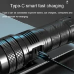 X9 Outdoor White Laser Digital Display Zoom Flashlight Long Range Lighting Flashlight - Image 9