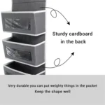 GD03 Wall-Mounted Fabric Storage Bag Wardrobe Room Door Behind Hanging Bag - Image 6