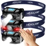 V38 USB Charging Induction Bright Headlight Outdoor Waterproof Lightweight Flashlight - Image 2