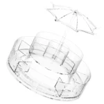 Cosmetic Storage Box Large Capacity Rotating Brush Tube - Image 2