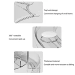 Cosmetic Storage Box Large Capacity Rotating Brush Tube - Image 4