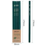 Deli 10pcs /Pack Hexagonal Pencil for Primary School Students - Image 2