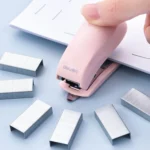 Deli  Macaron Color Stapler + 640 Staples Set Small Mini Stapler Stationery - Image 5
