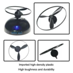 Student Multifunctional LED Flying Alarm Bells Lazy Flying Propeller Digital Alarm Clock - Image 4