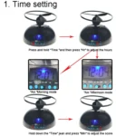 Student Multifunctional LED Flying Alarm Bells Lazy Flying Propeller Digital Alarm Clock - Image 6