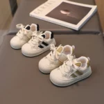 Baby Toddler Shoes Boys And Girls Packed Toe Anti Kick Casual Board Shoes - Image 2