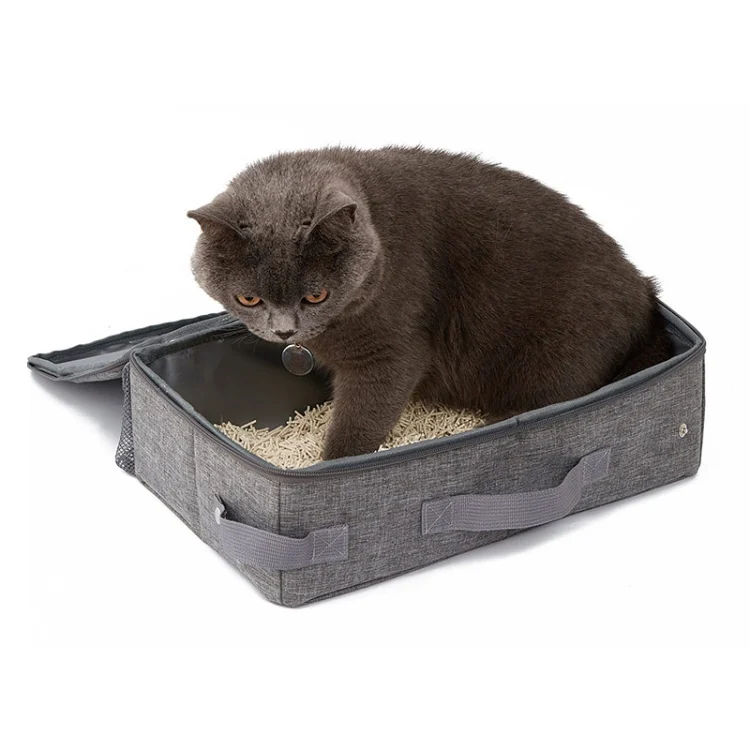 TBD06042568_B4.webp Foldable Oxford Cloth Portable Cat Litter Box Pet Bag - Image 5