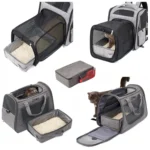 Foldable Oxford Cloth Portable Cat Litter Box Pet Bag - Image 6